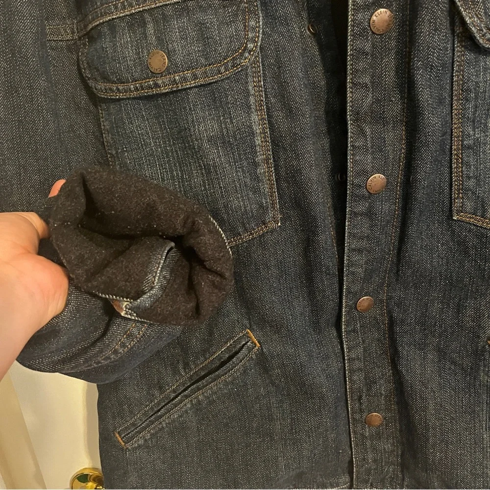 Shearling Denim Jacket - Picture 3 of 8